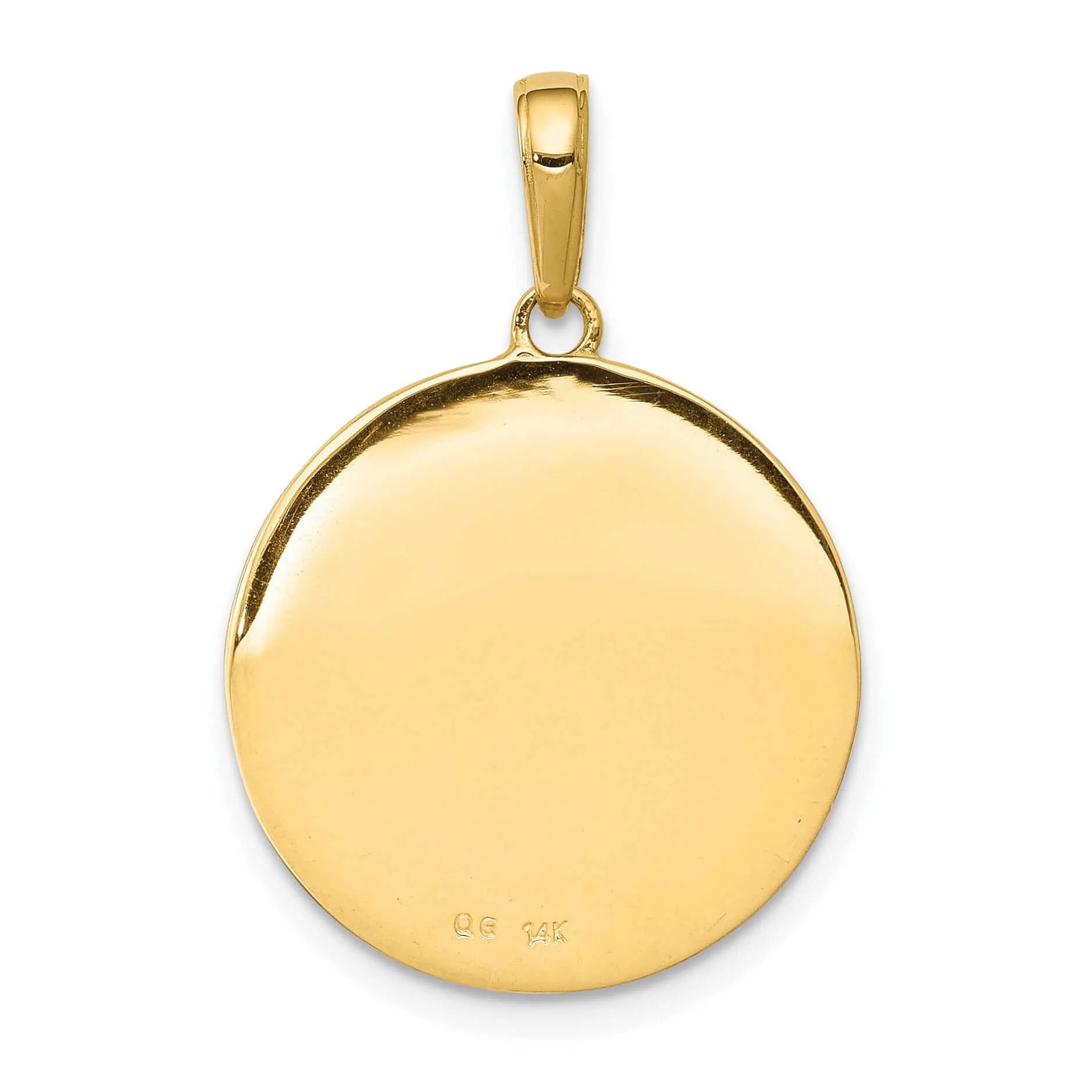 14 Yellow Gold Saint Anthony Small Round Medal