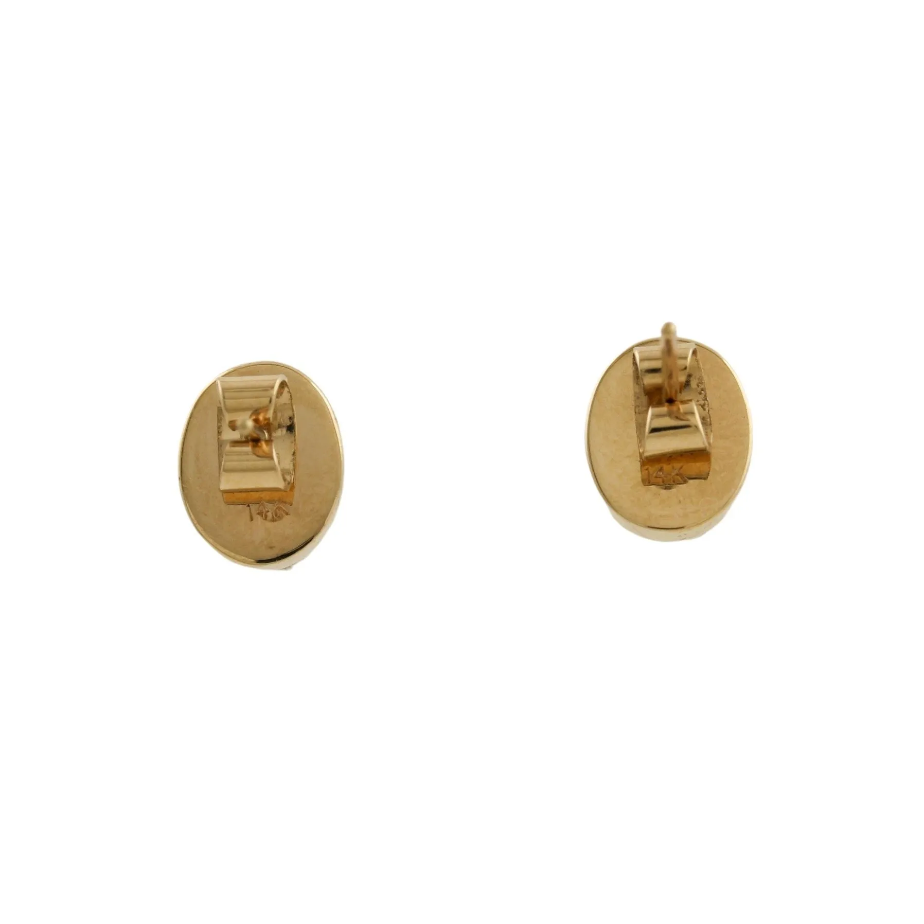 14K Gold Sleeping Beauty Turquoise Studs