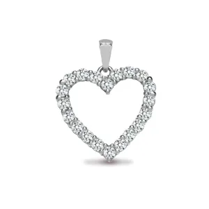 18ct White Gold Diamond Pendant