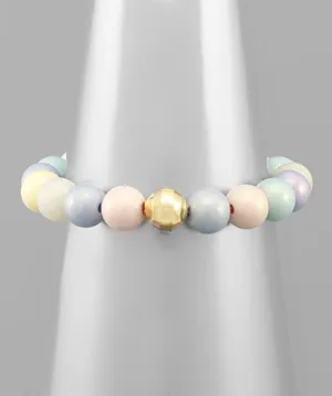 9mm Pastel Beaded Kid's Bracelet