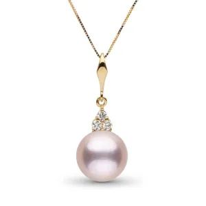 Always Collection 10.0-11.0 mm Lavender Freshadama Pearl and Diamond Pendant