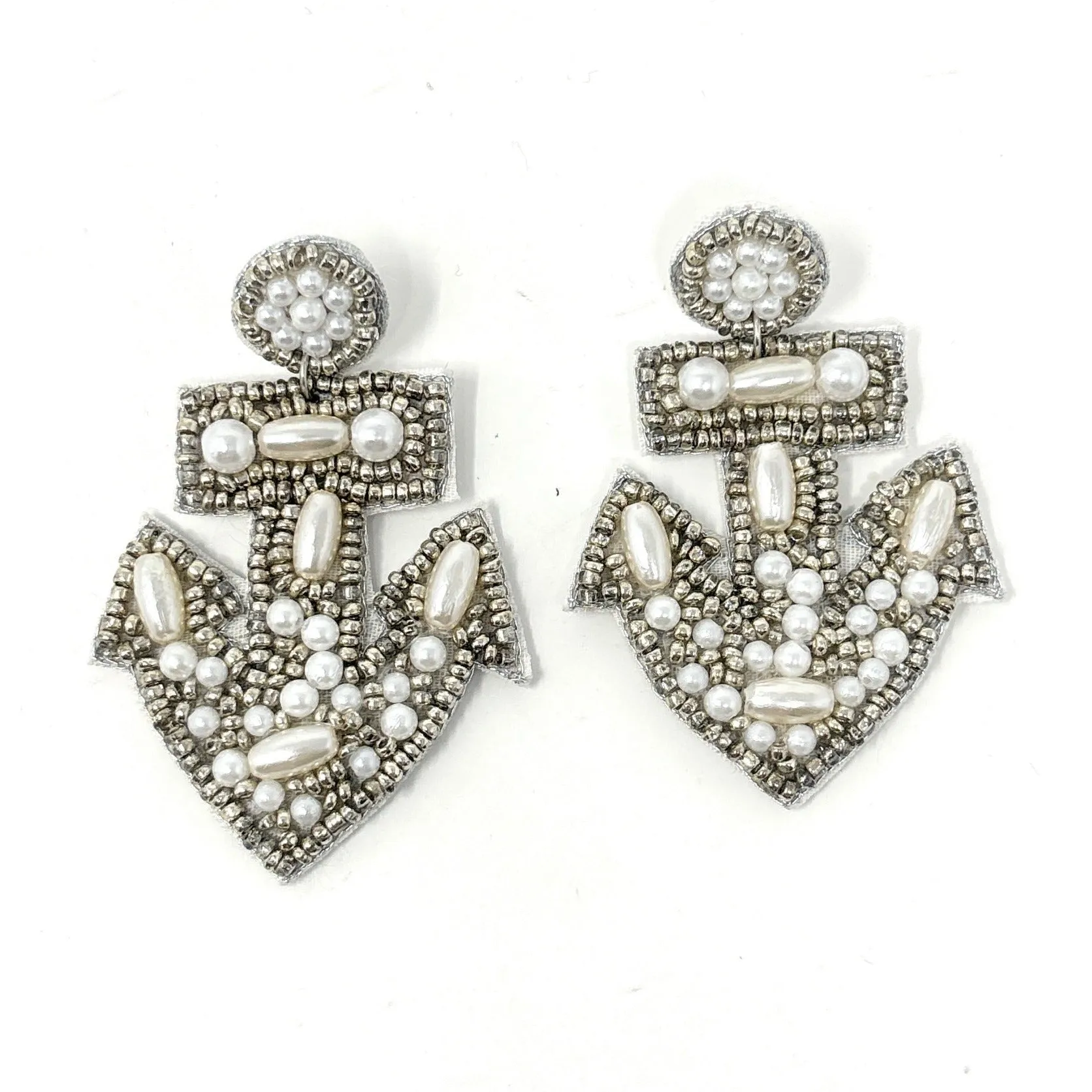 Anchor Beaded Earrings