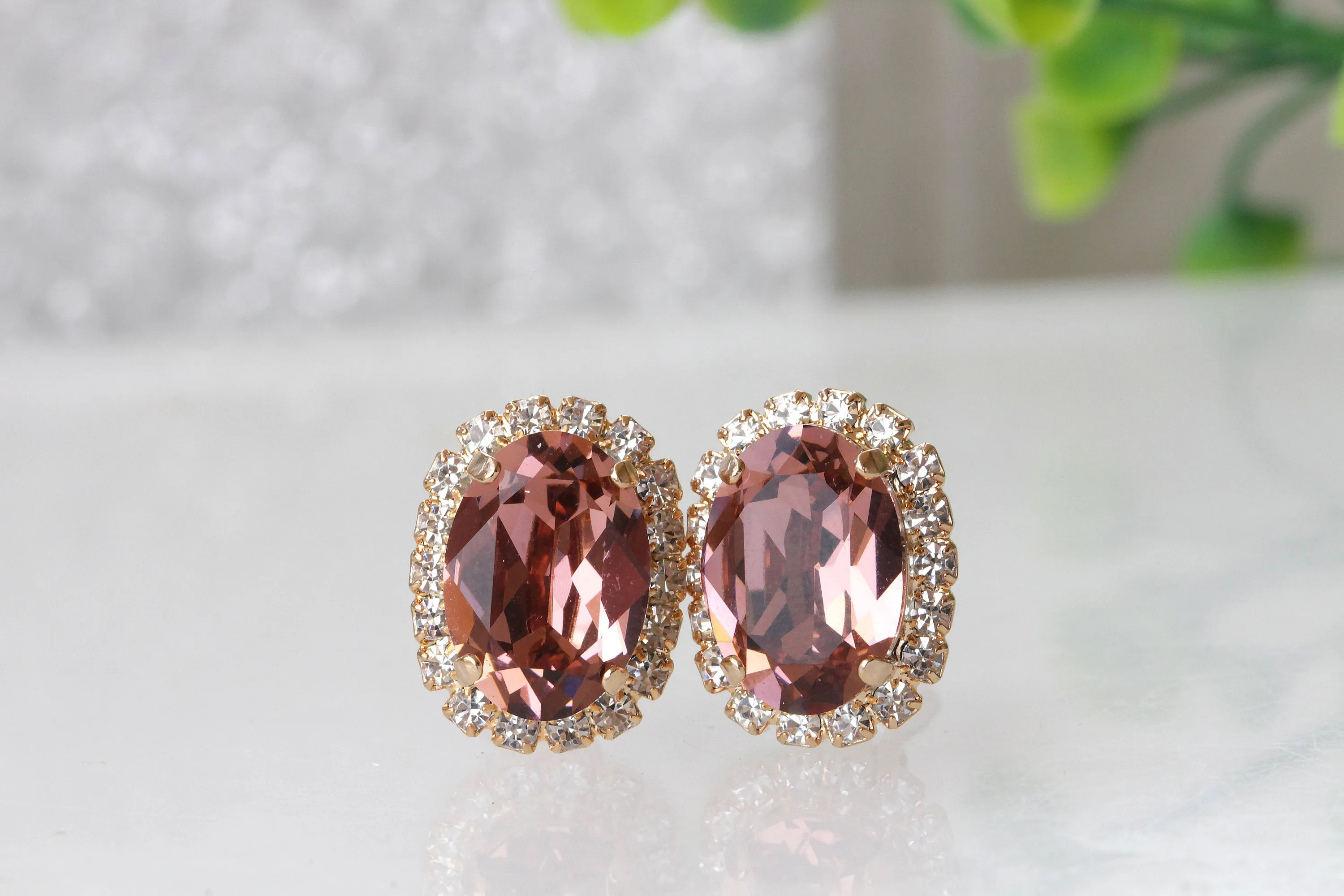 ANTIQUE PINK STUDS