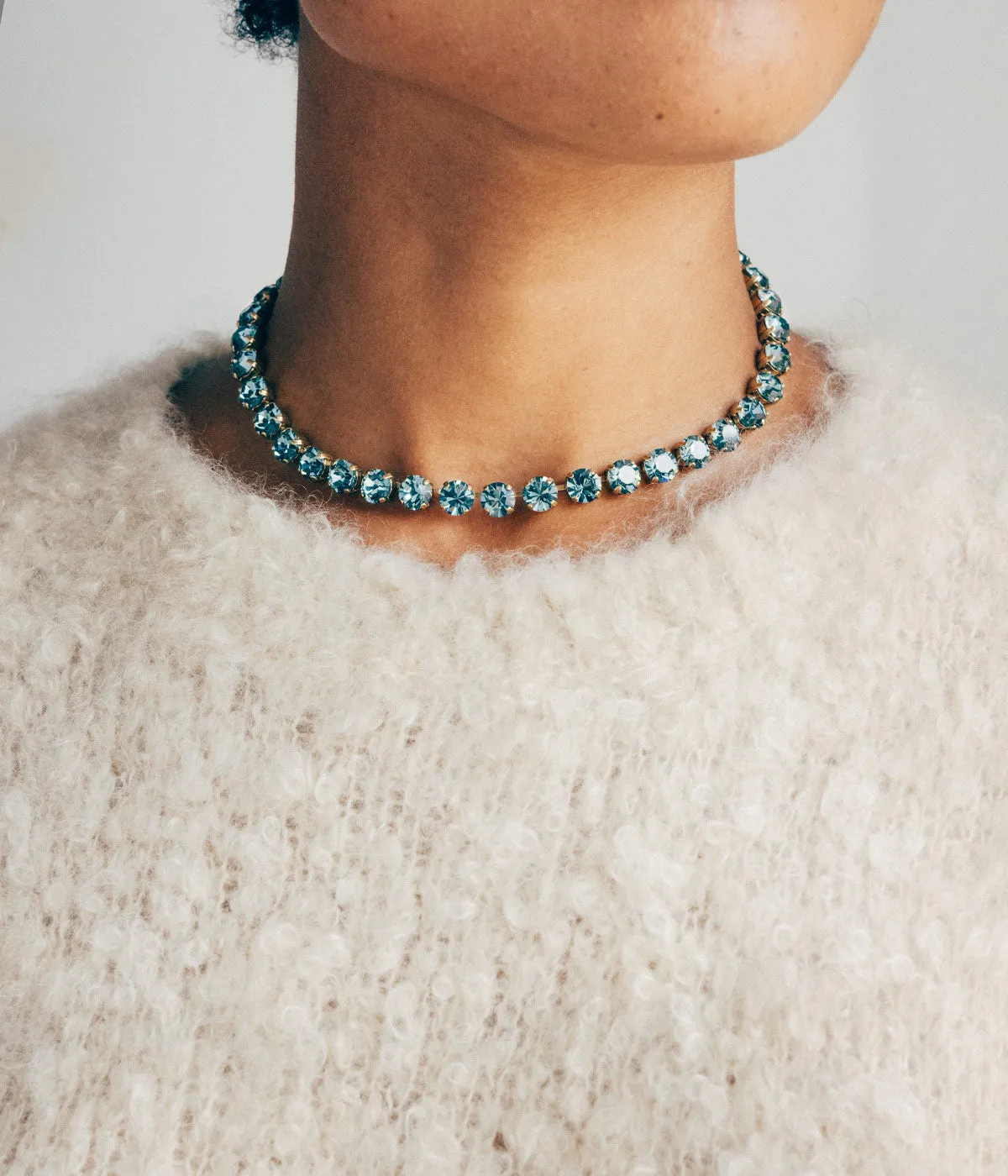 Arista Slider Necklace in Emerald