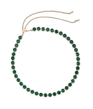 Arista Slider Necklace in Emerald