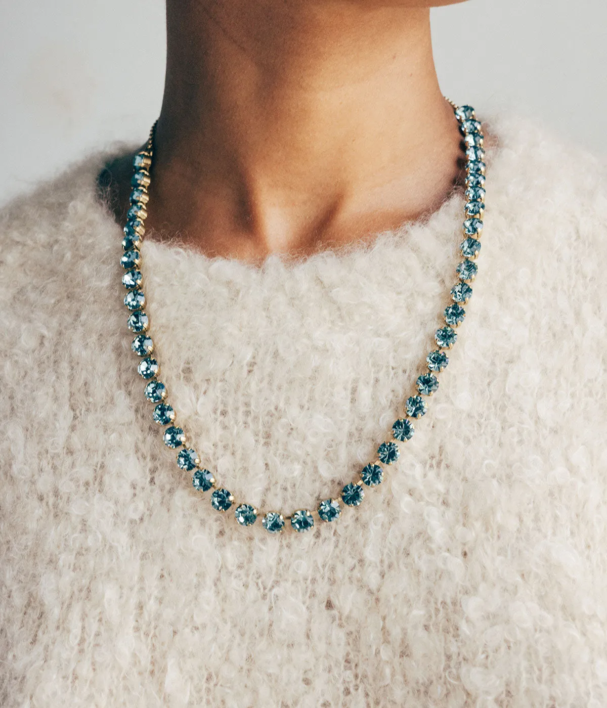 Arista Slider Necklace in Emerald