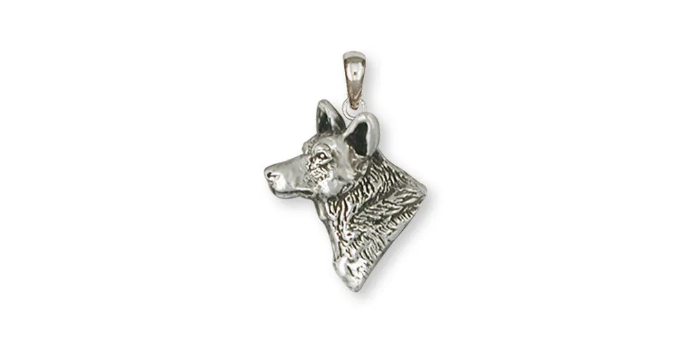 Australian Cattle Dog Pendant Jewelry Sterling Silver Handmade Dog Pendant ACD3-P