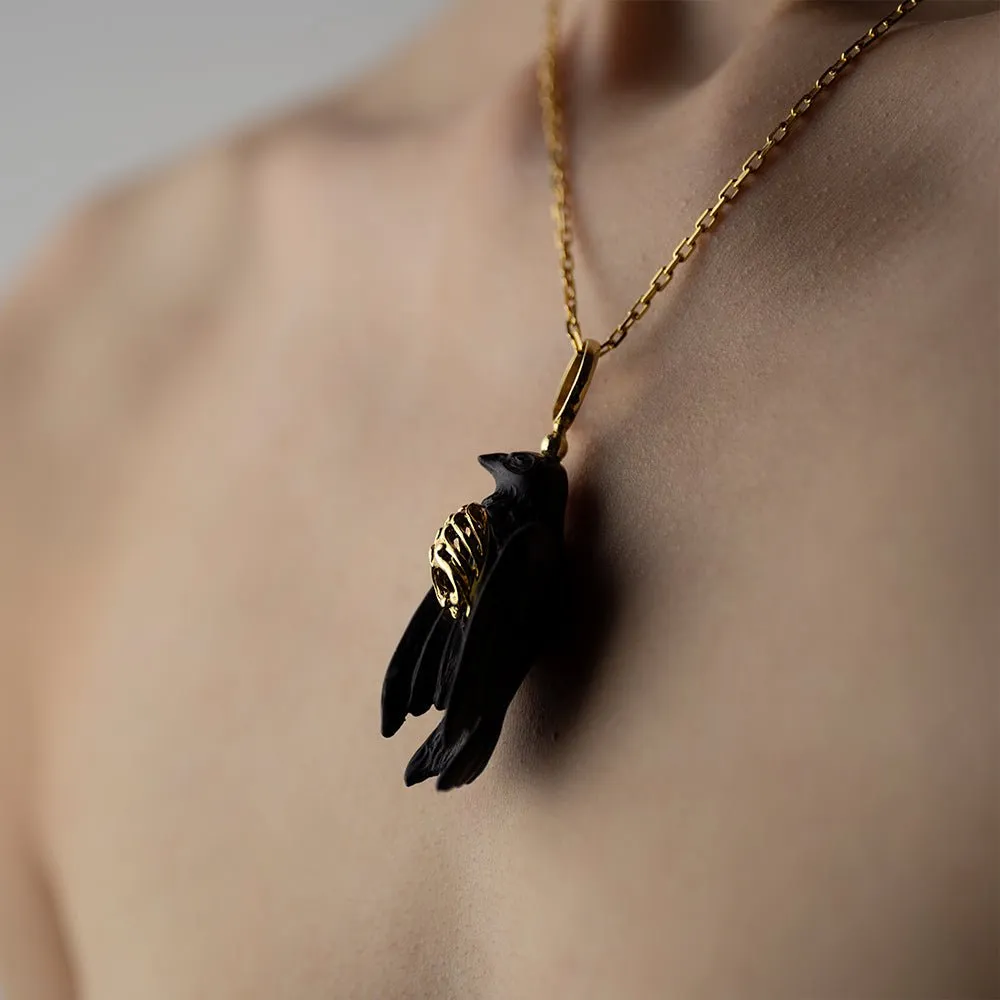 Avis Aeterna pendant - black