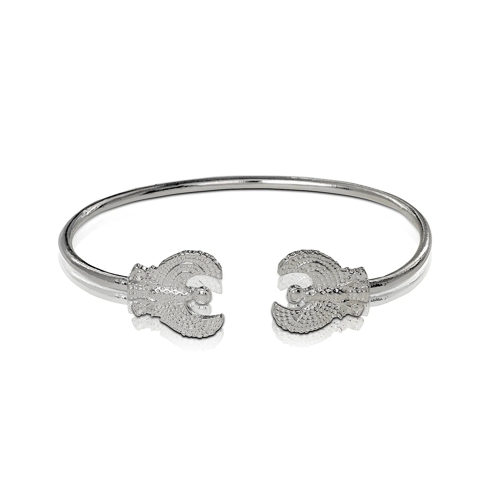 Better Jewelry .925 Sterling Silver Phoenix West Indian Bangle, 1 piece