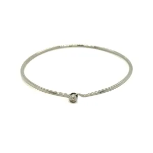 Bezel Set Diamond Bangle