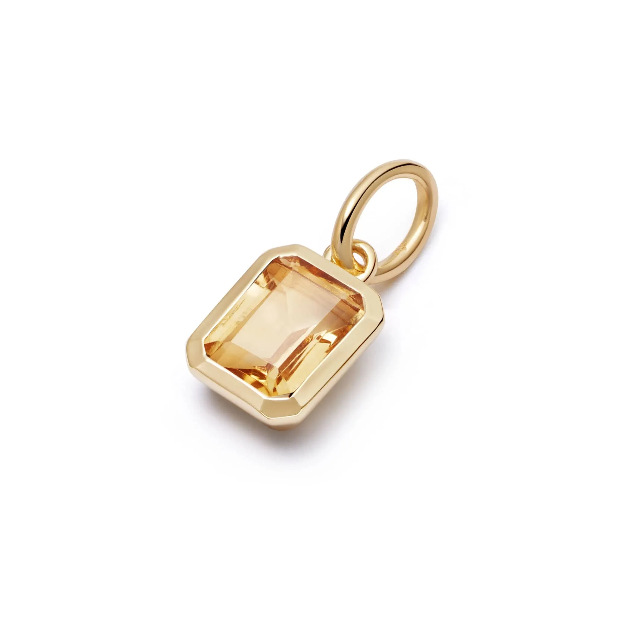 Birthstone Charm Pendant 18ct Gold Plate