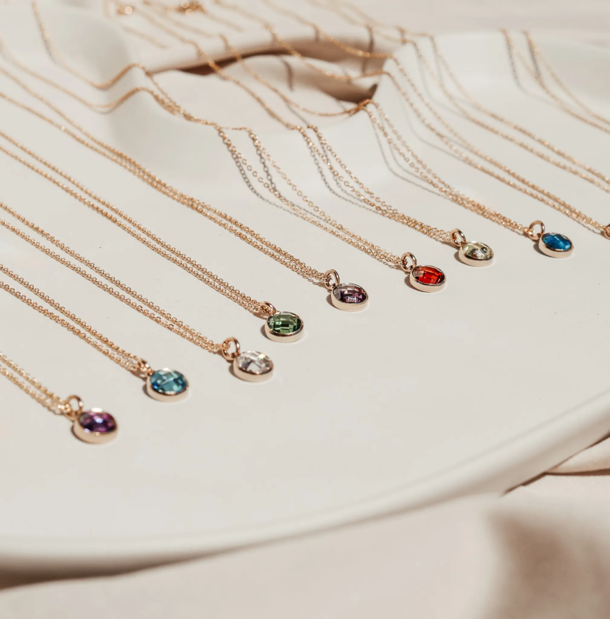 Birthstone Drop Necklace • May