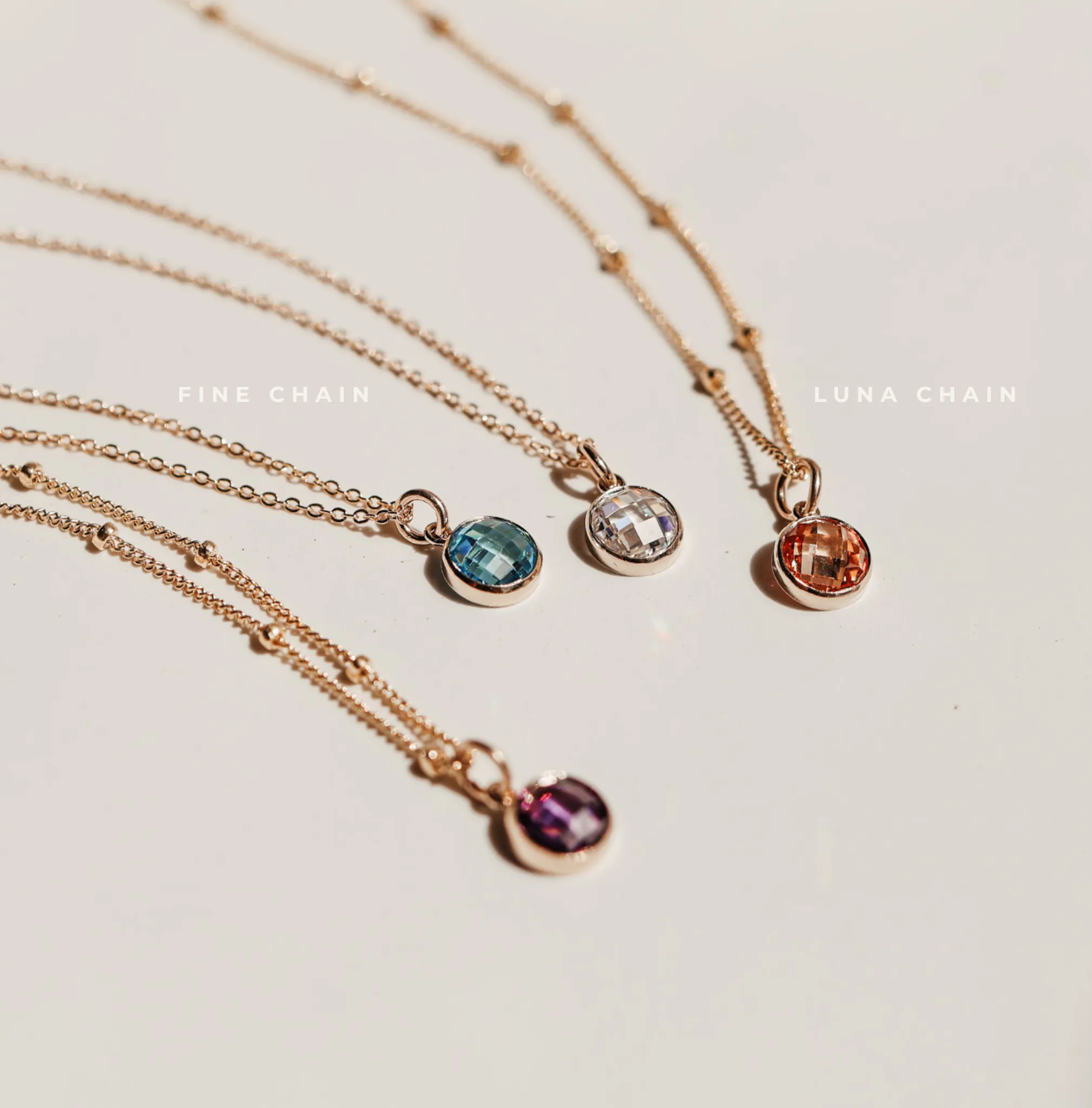 Birthstone Drop Necklace • May