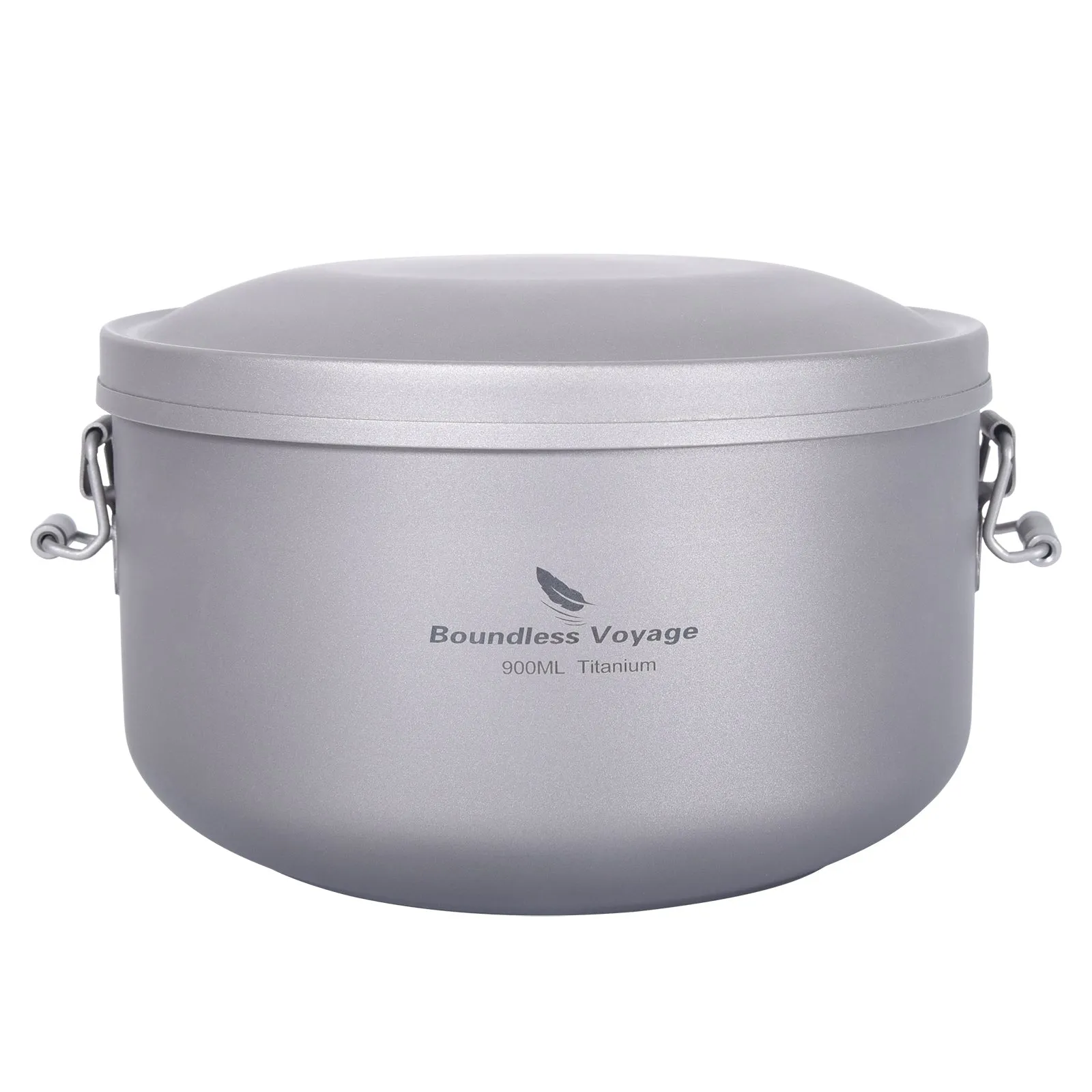 Boundless Voyage Outdoor Titanium Lunch Box Salad Soup Bowl with Lid Daily Separated Multi-layer Office Worker Bento Box Uncoated