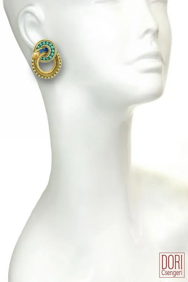 Casablanca Unique Hoop Earrings