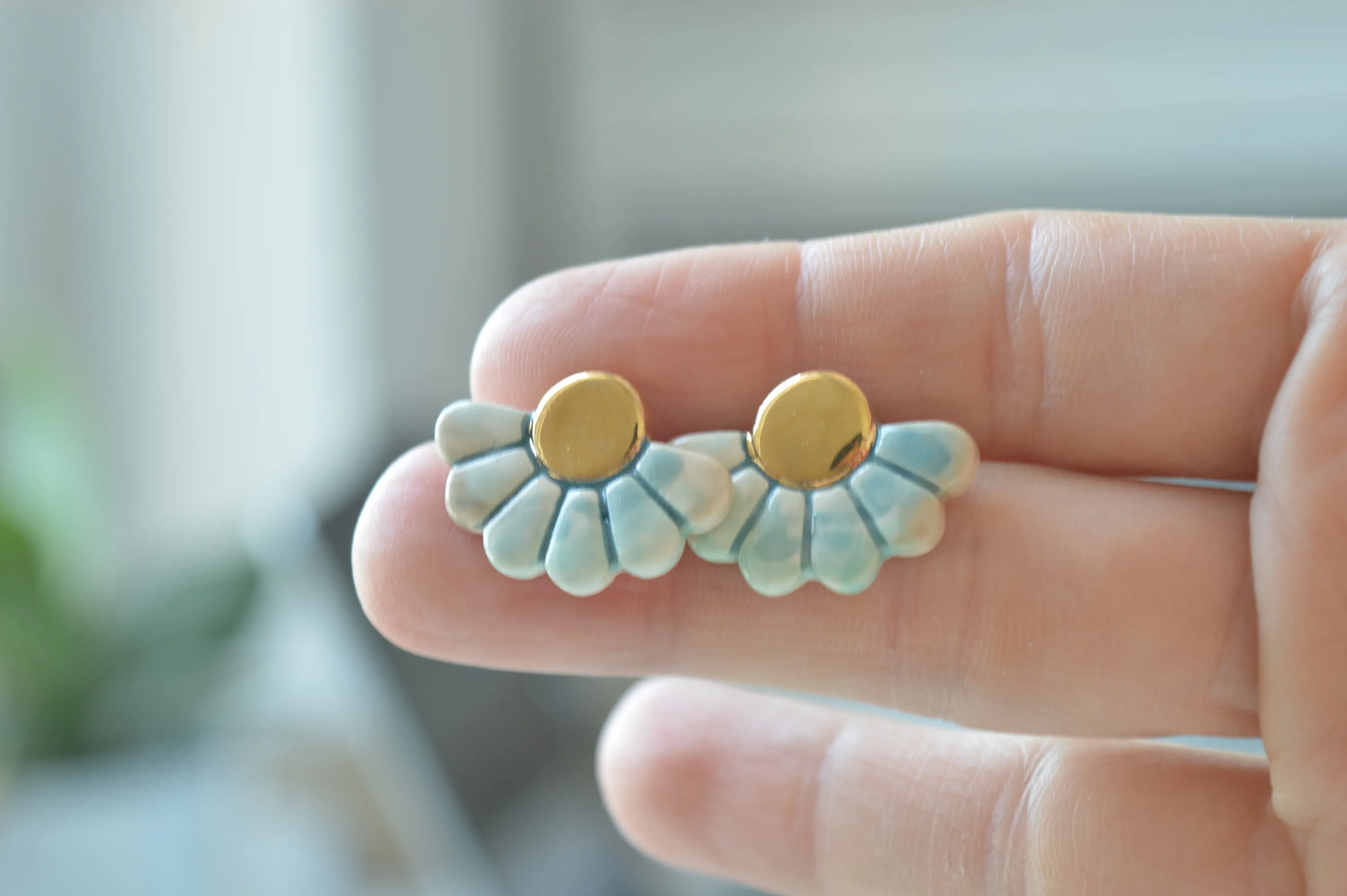 Ceramic earrings No. 53