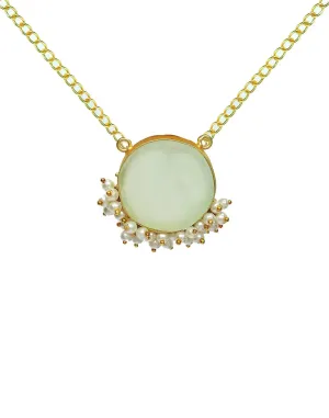 Chalcedony Crown Necklace