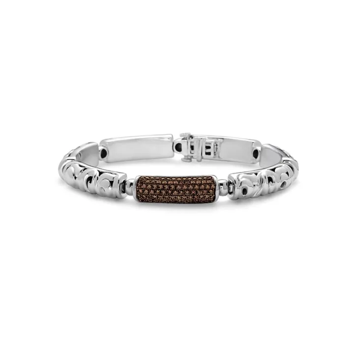 Charles Krypell Sterling Brown Diamond Bracelet (Estate - Retail When New $1670)