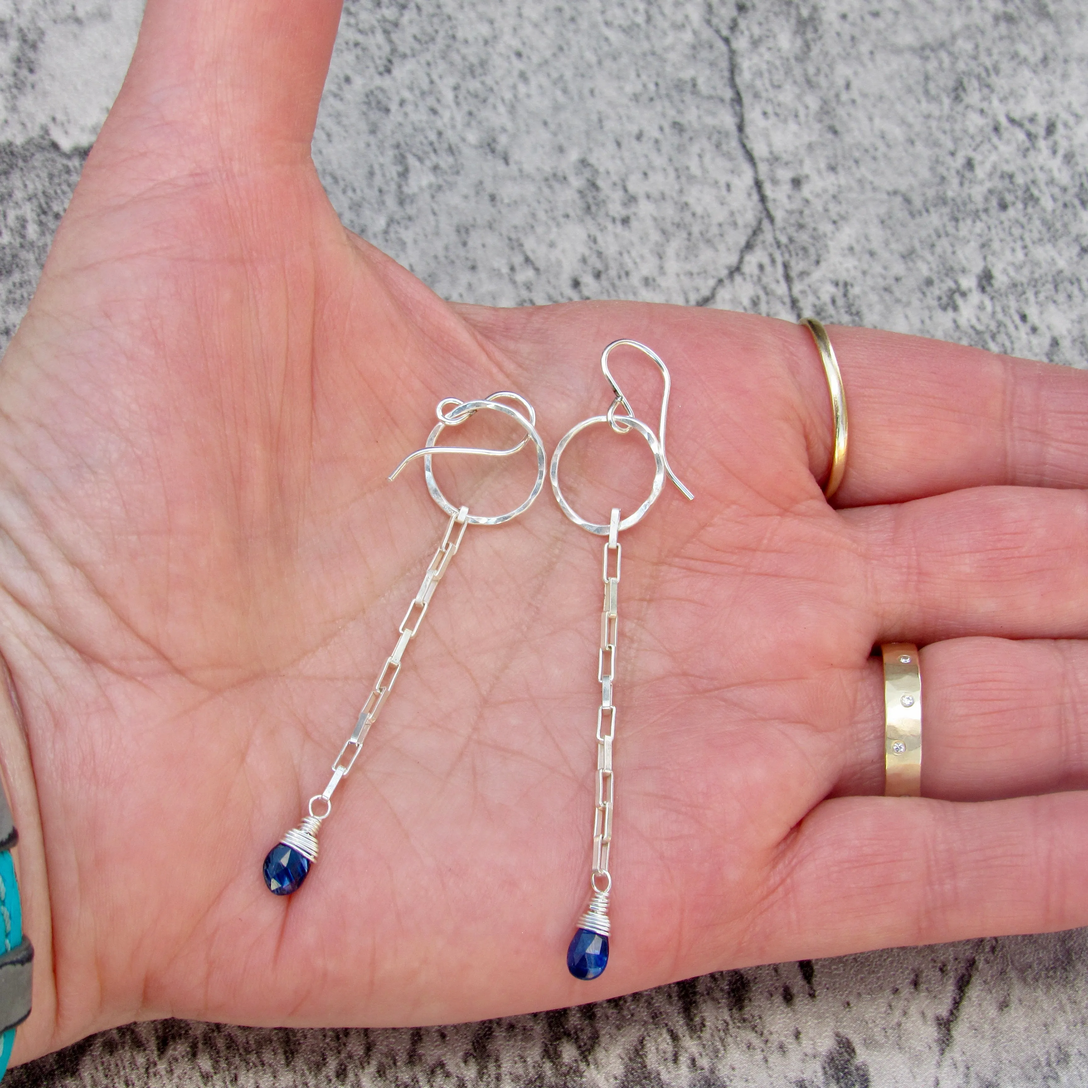 Circle Chain Earrings