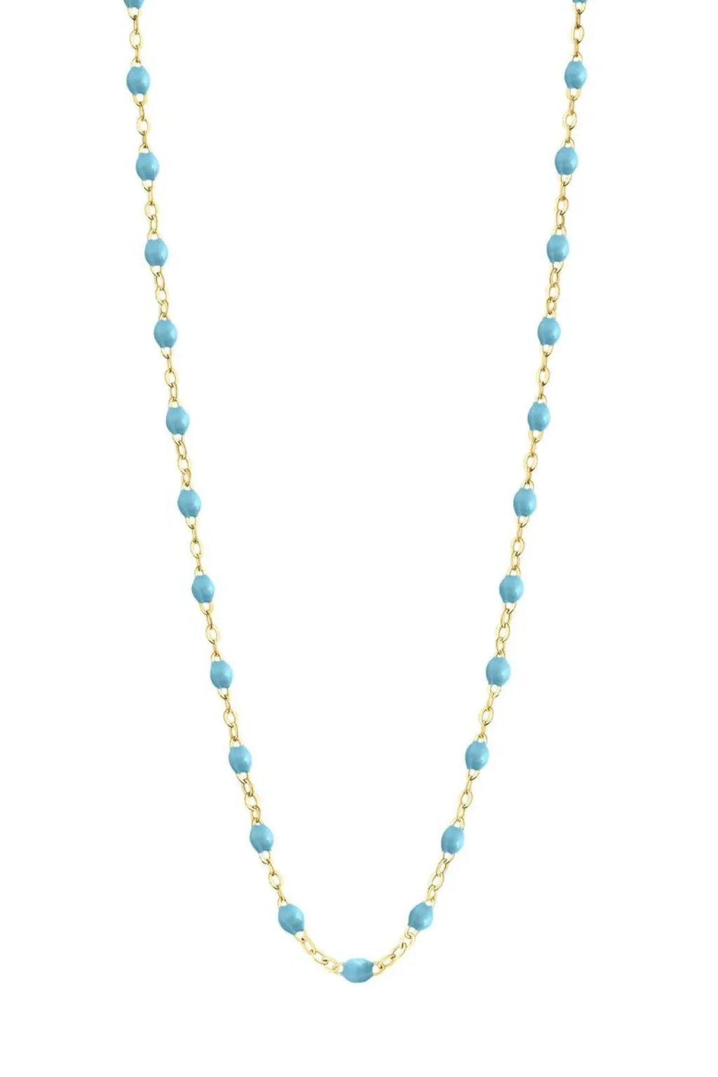 Classic Gigi Yellow Gold 16.5" Necklace - Turquoise