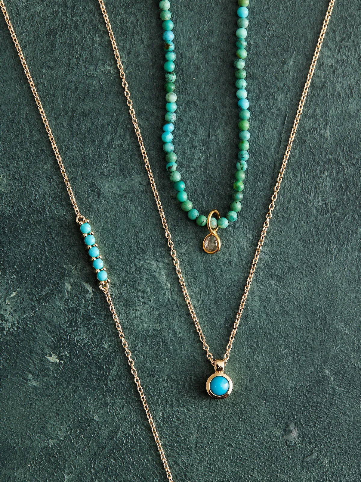 Diamond & Turquoise Necklace