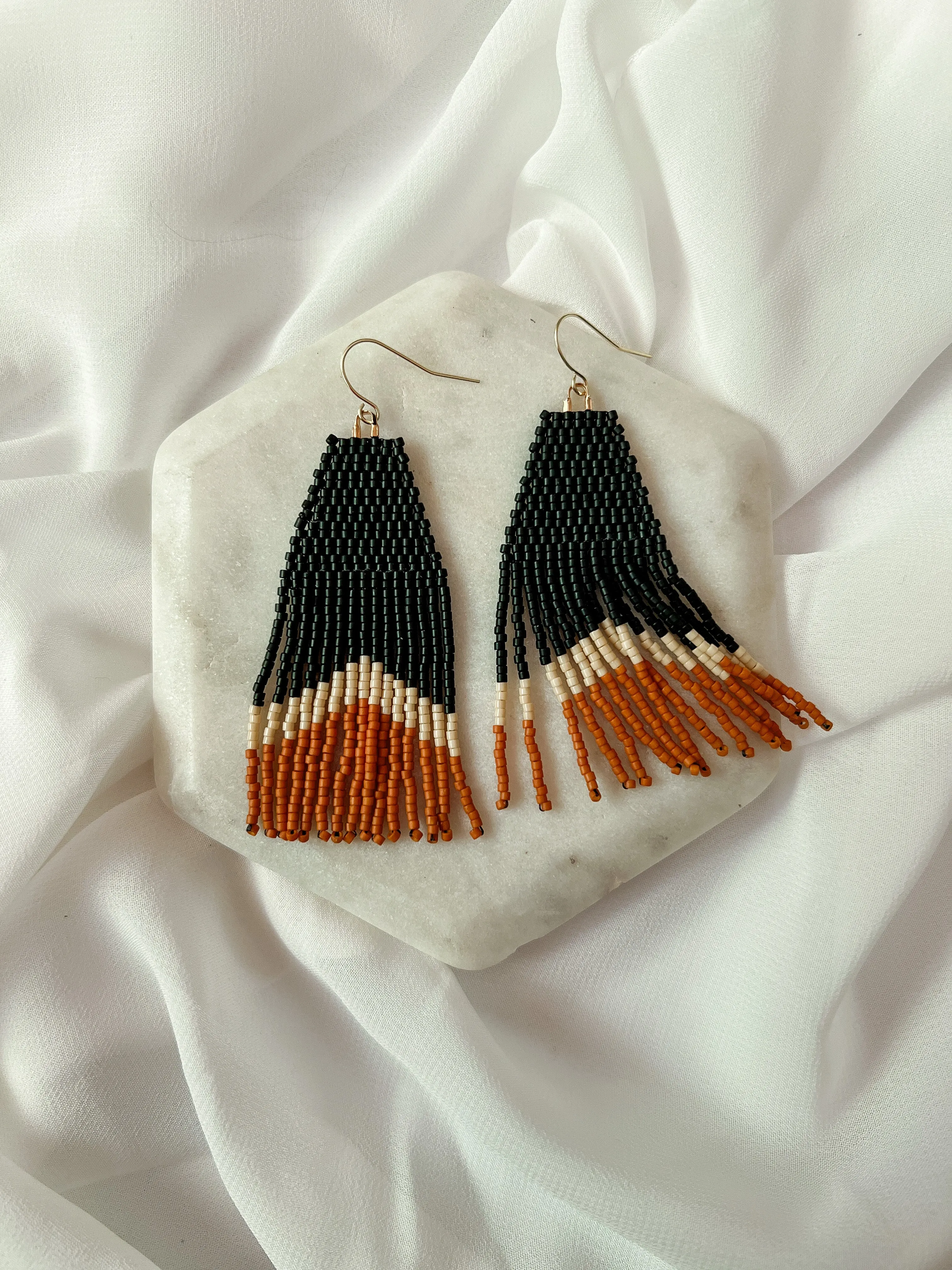 Dusk | Beaded Earrings