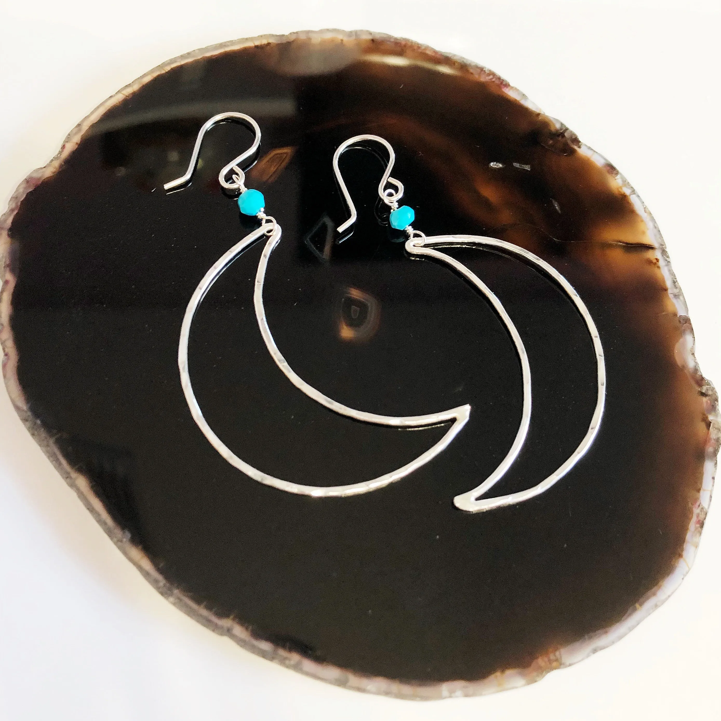 Earrings LUNA - turquoise (E476)