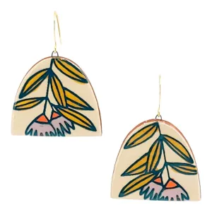 Earrings - Prairie Sprig Dangles by Catie Miller Ceramics