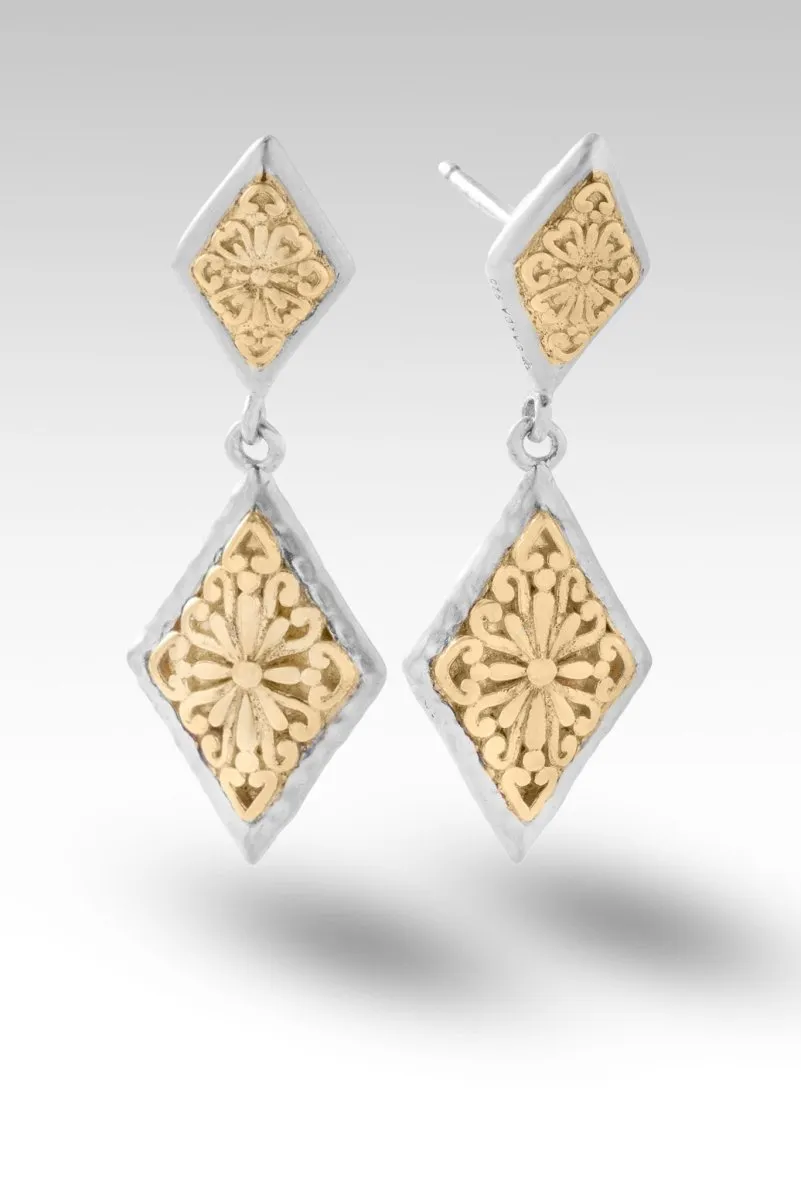 Embrace Freedom Earrings™ in 18K Gold & Rhodium Over Sterling Silver