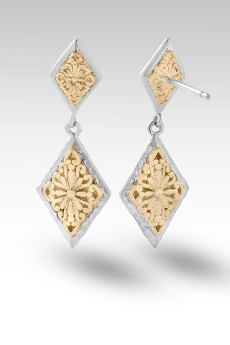 Embrace Freedom Earrings™ in 18K Gold & Rhodium Over Sterling Silver