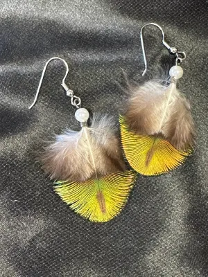 Feather Dangle Earrings