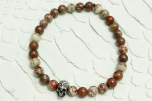 Fucking Baby Red Zebra Jasper Stone Bracelet