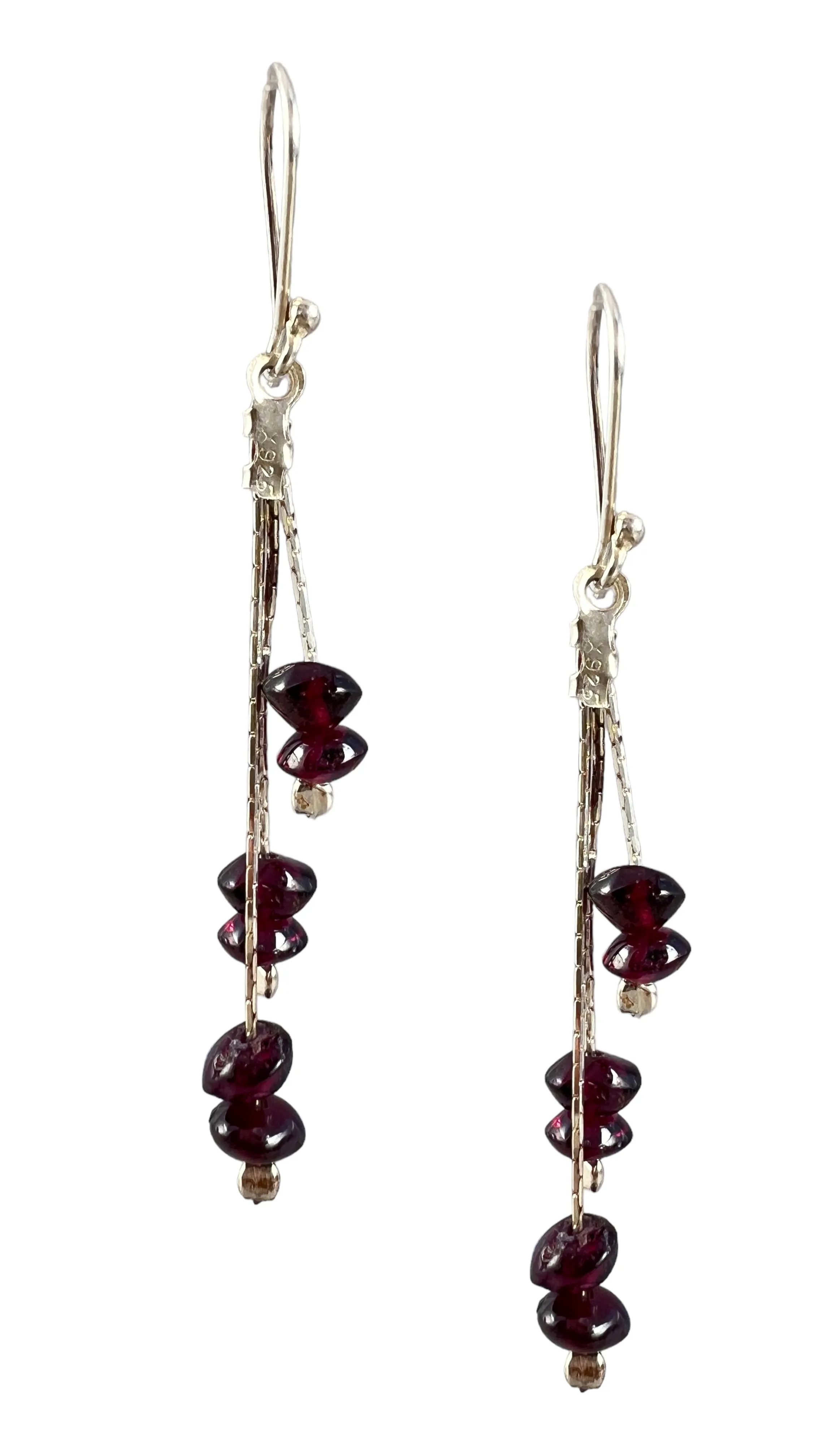 Garnet Dangle Earrings