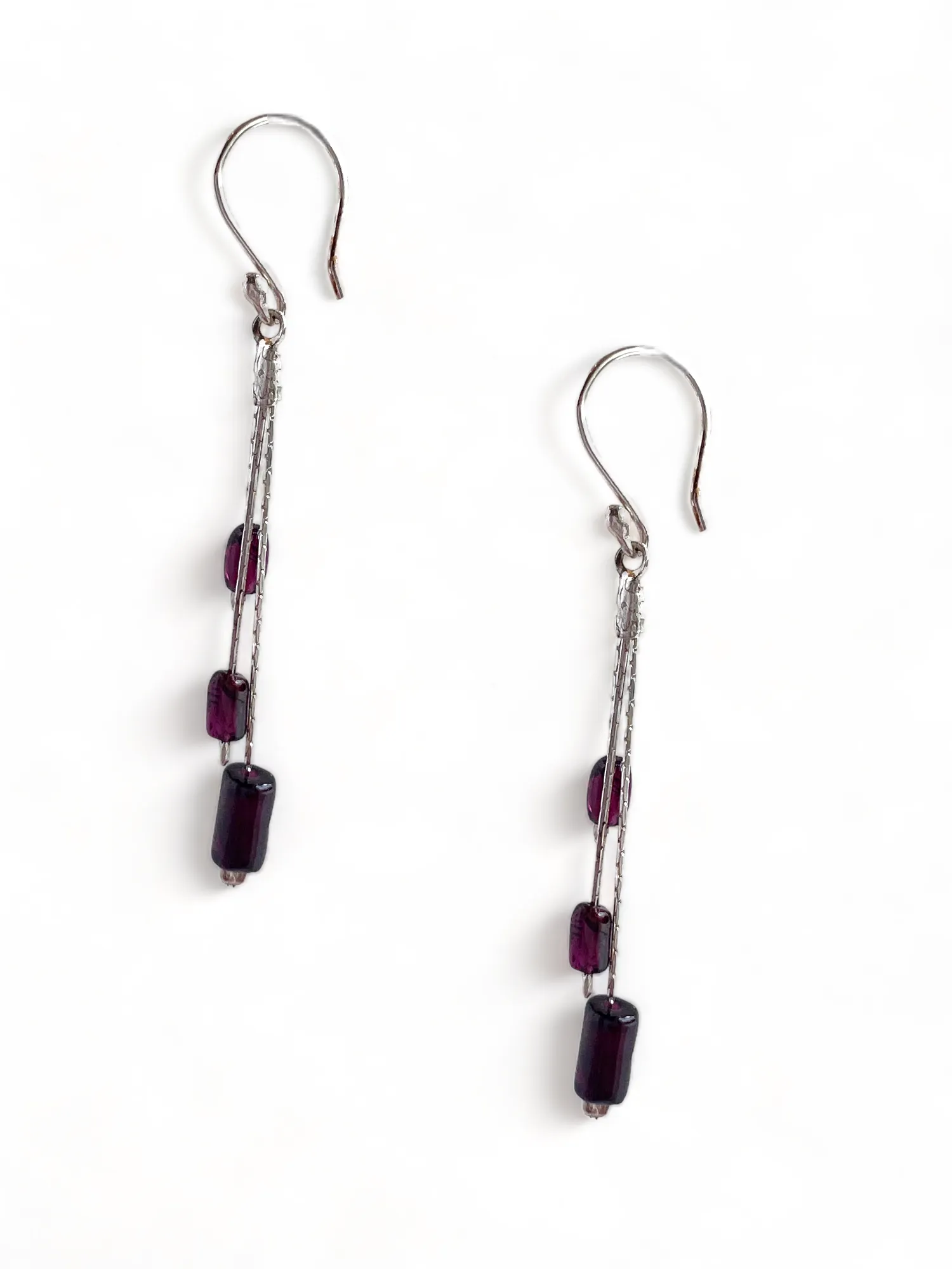 Garnet Dangle Earrings