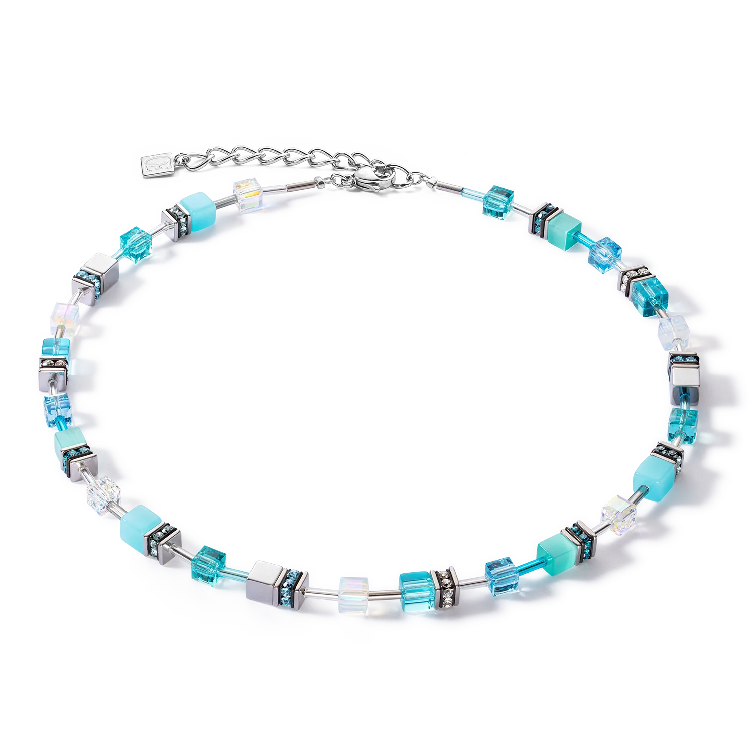 GeoCUBE® Iconic Joyful Colours necklace turquoise