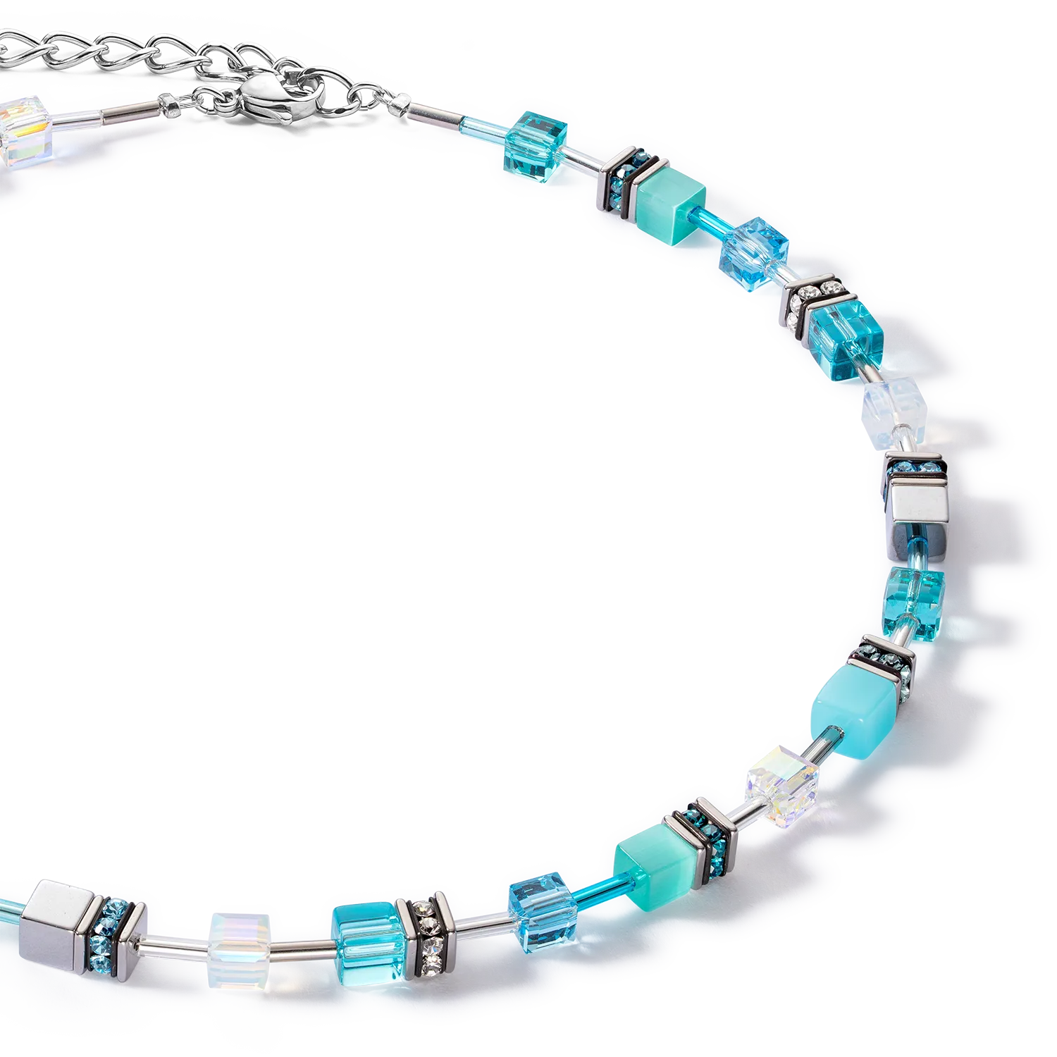 GeoCUBE® Iconic Joyful Colours necklace turquoise