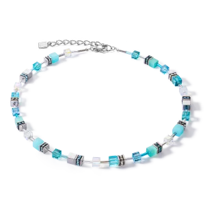 GeoCUBE® Iconic Joyful Colours necklace turquoise