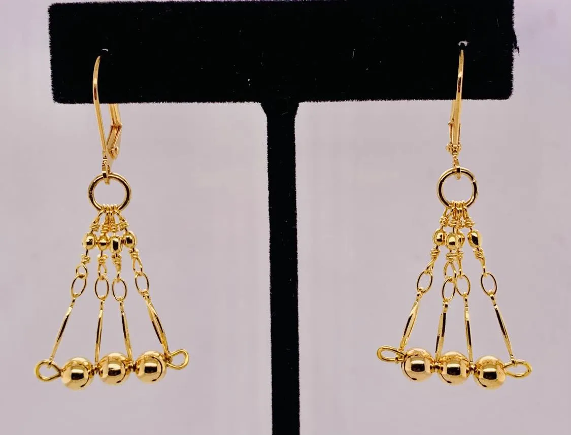 Gold-filled Dangle Earrings