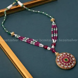 GOLD PLATED NECKPIECE ROOPA - 1755