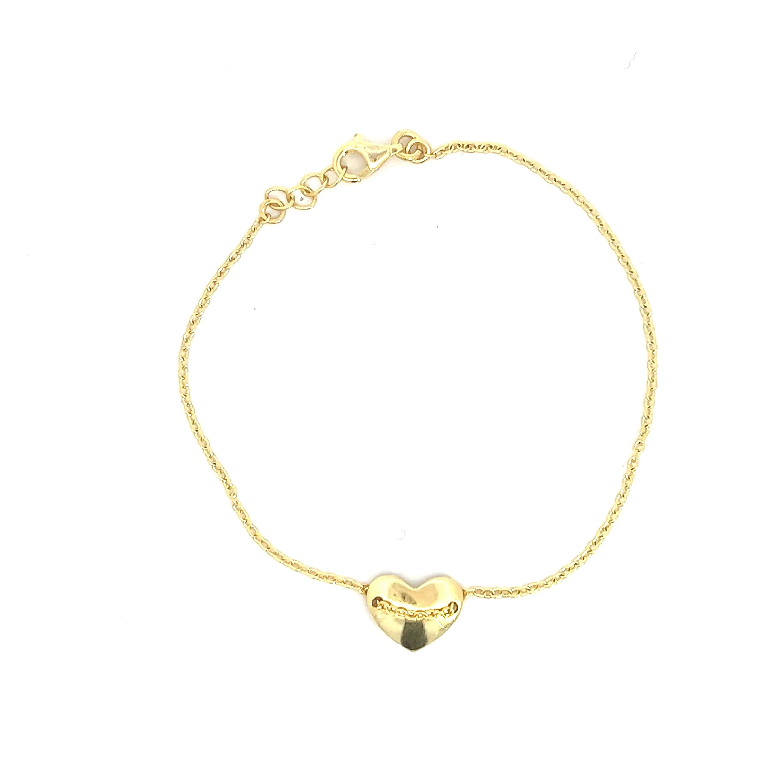 Heart Bracelet, Gold Vermeil