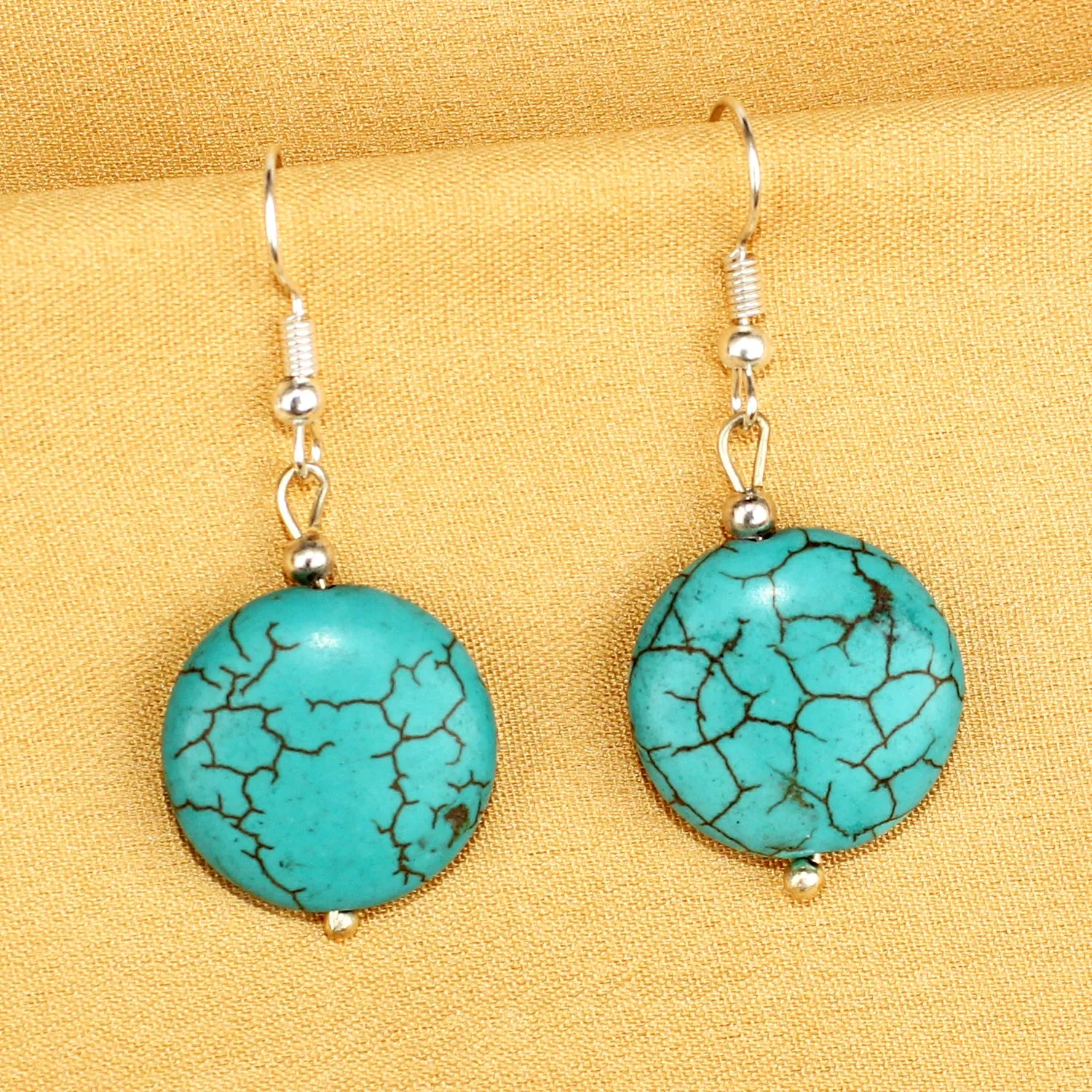 Imeora Turquoise Round Earrings