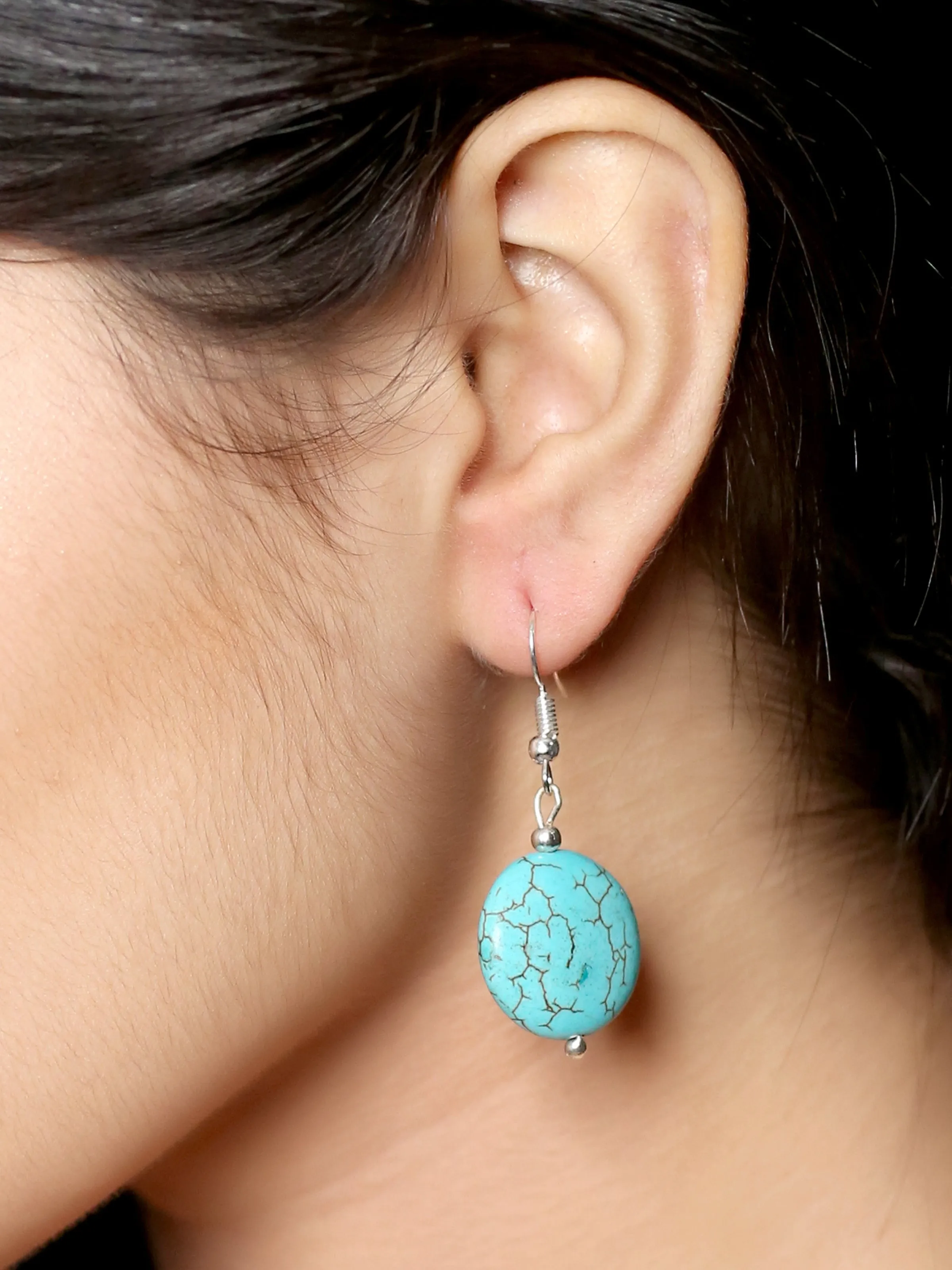 Imeora Turquoise Round Earrings