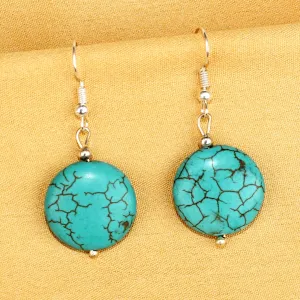 Imeora Turquoise Round Earrings