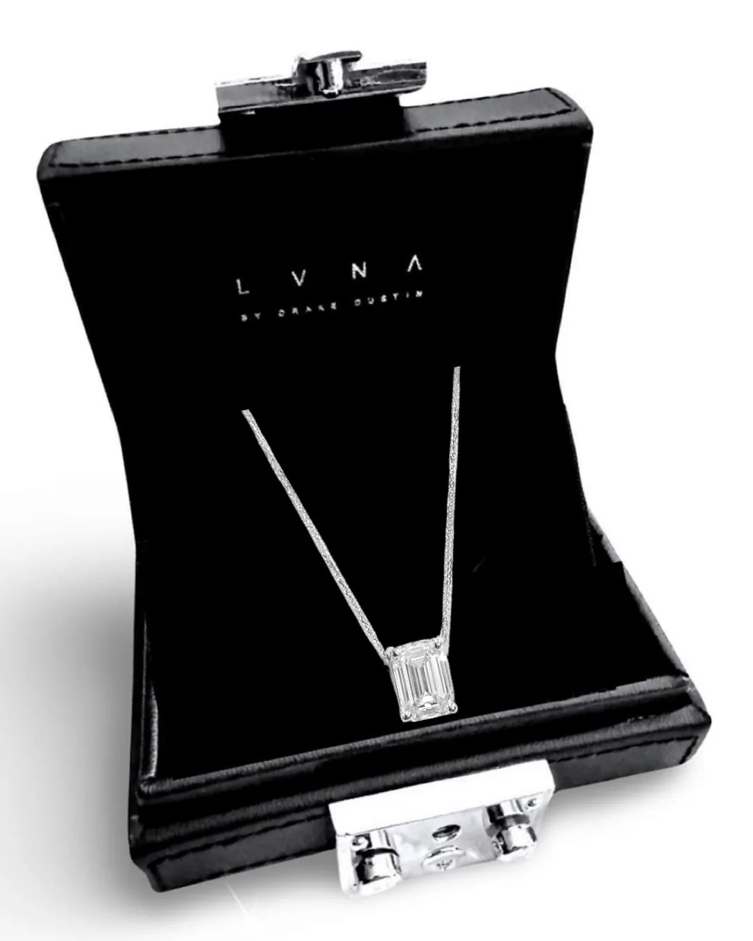 #LVNA2024 | 1.04ct E SI2 Emerald Solitaire Diamond Necklace 14kt IGI Certified