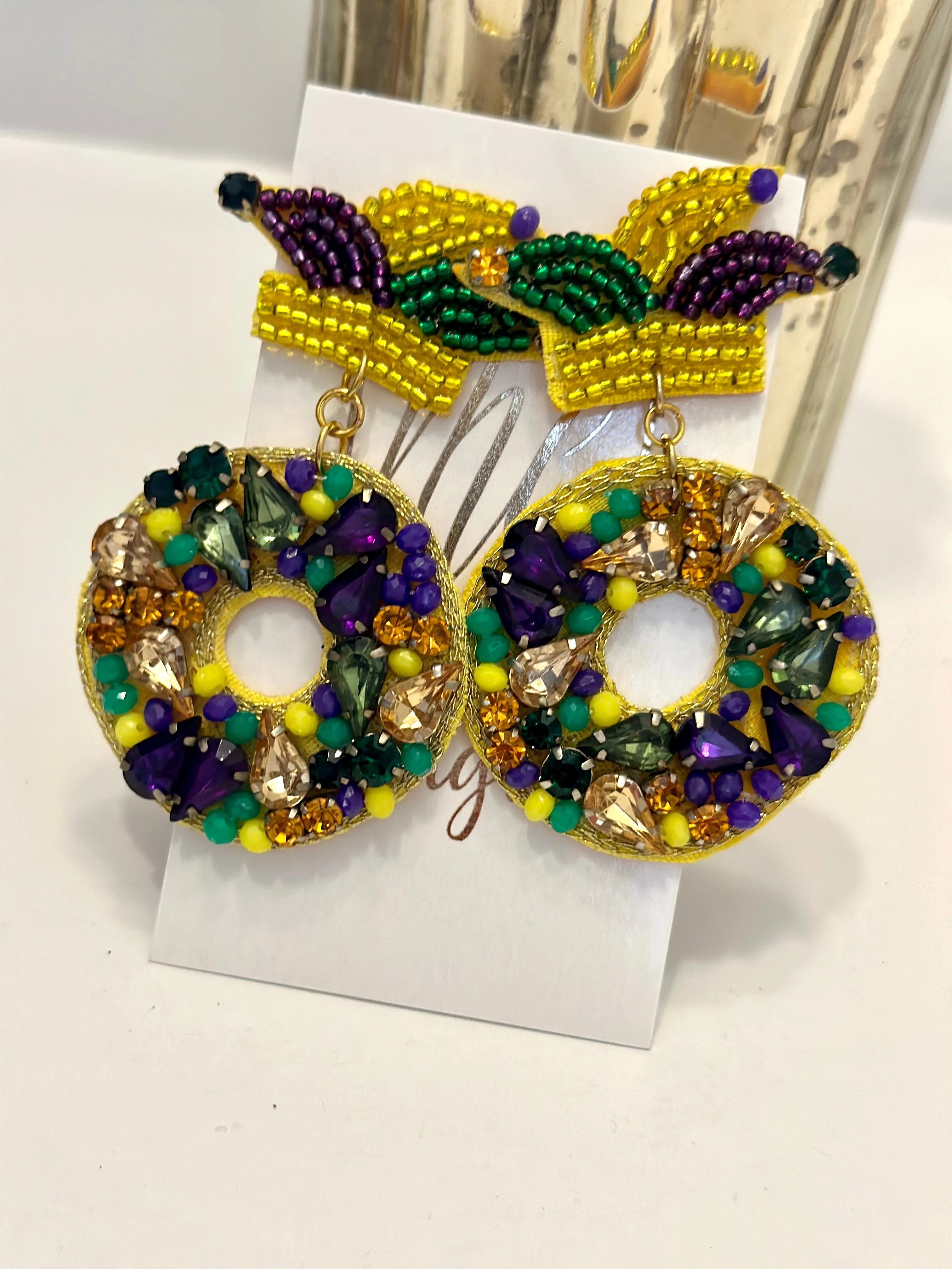 Mardi Gras Earrings