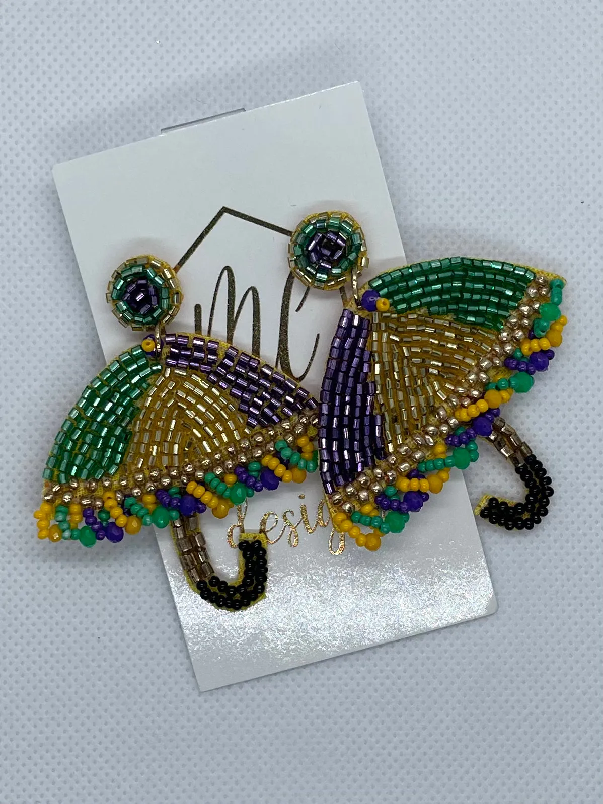 Mardi Gras Earrings