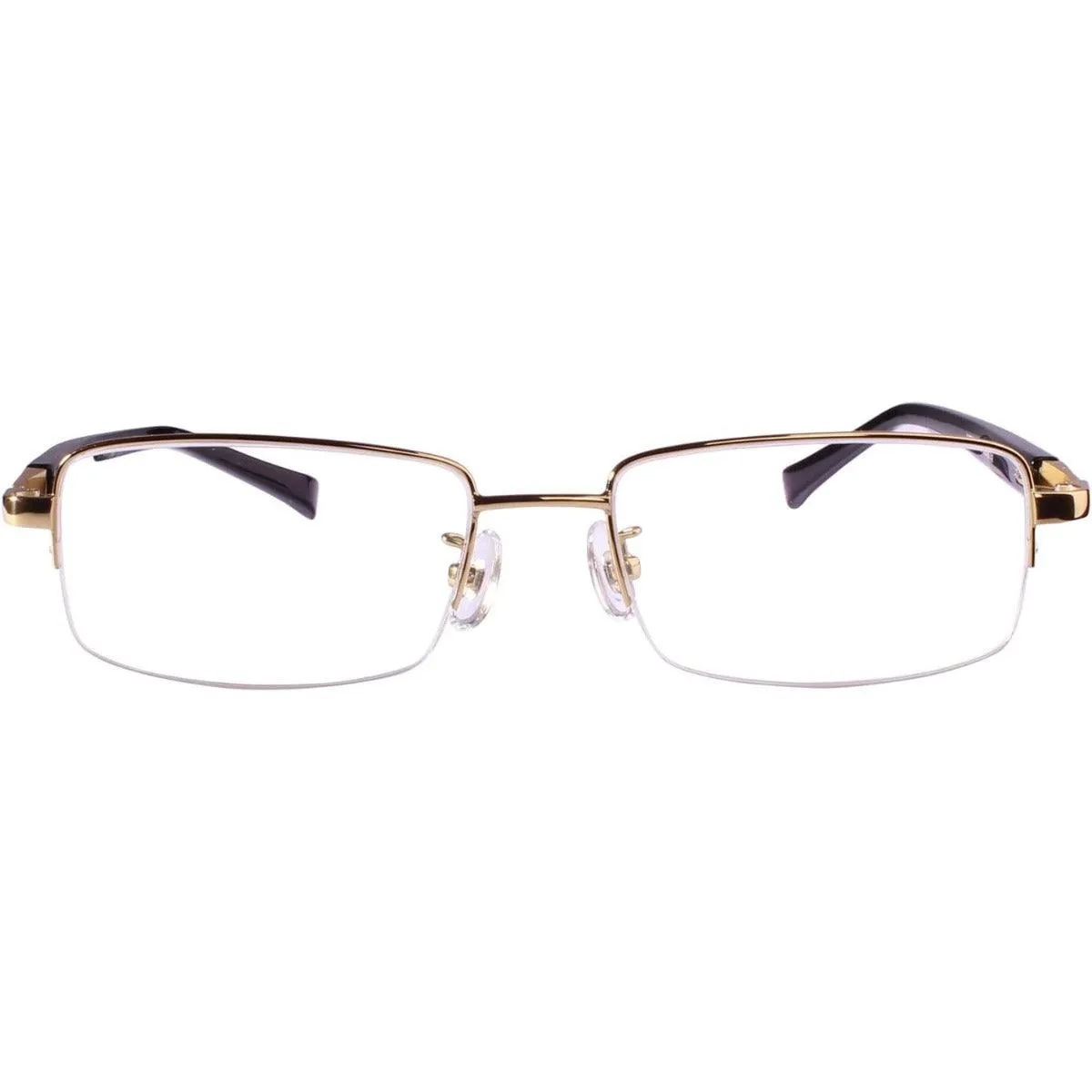 Men's Titanium Wide Half Rim Eyeglasses - Model A9910