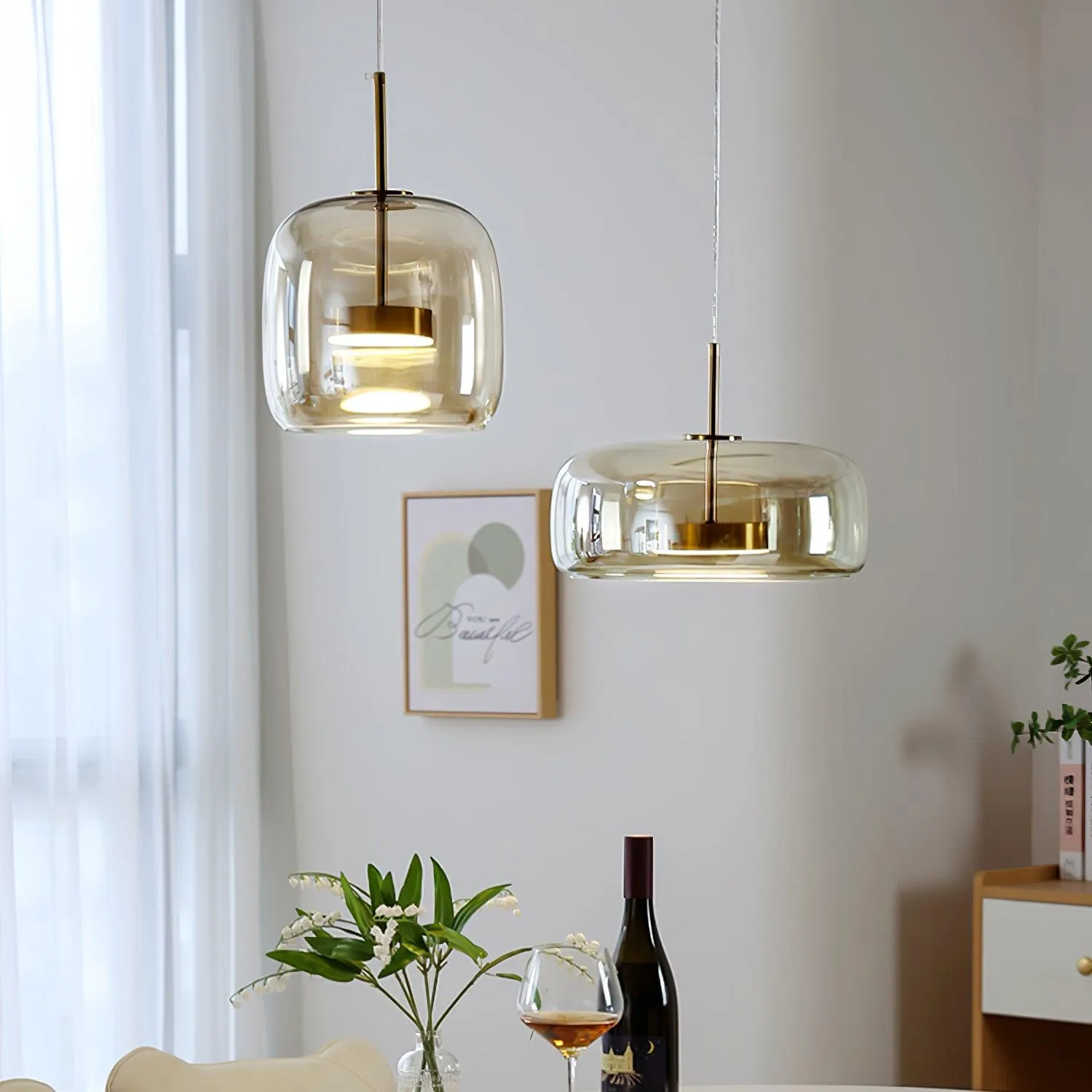 Metro Sphere Glass Pendant Lamp