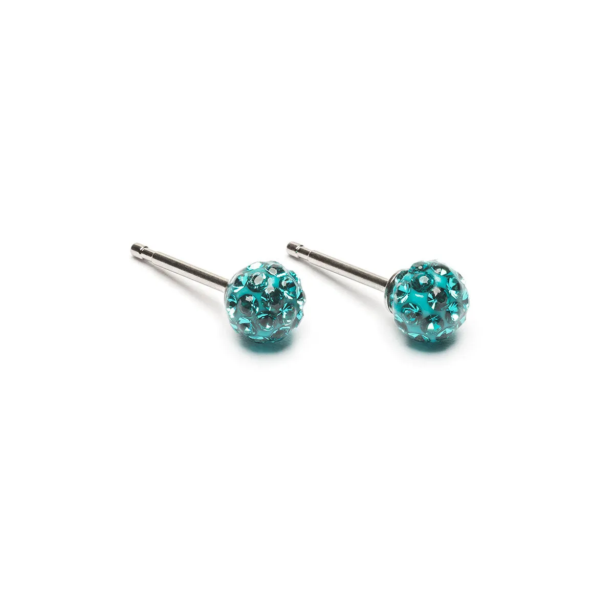 Mini Turquoise Pave Earrings