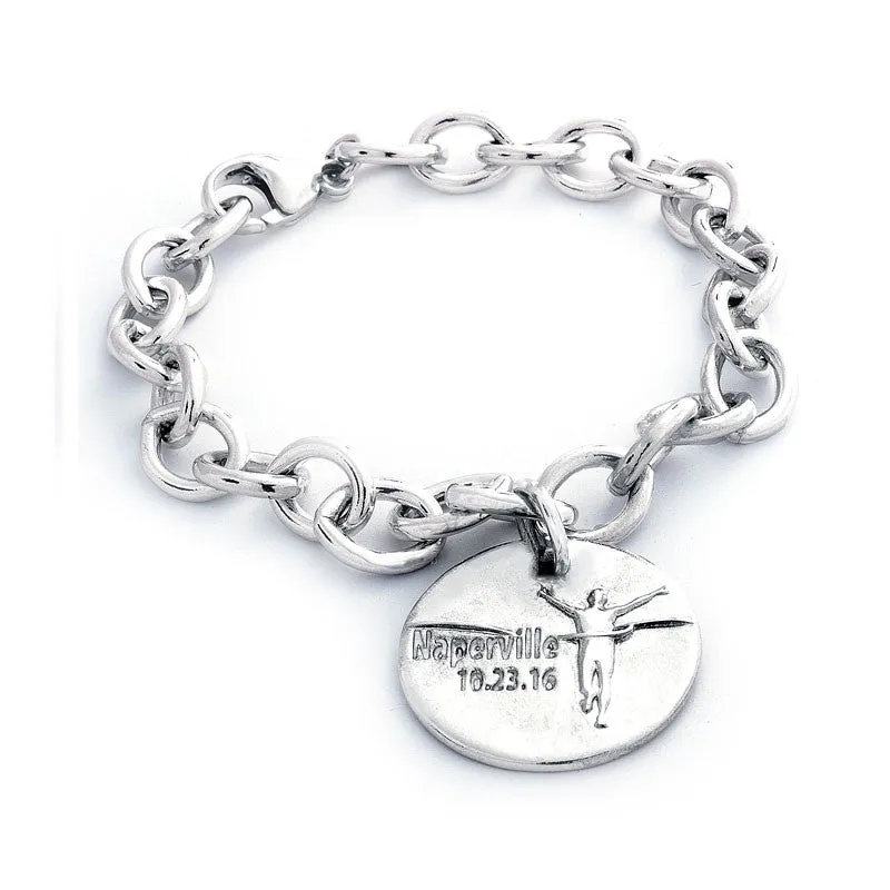 Naperville Marathon Commemorative Charm Bracelet